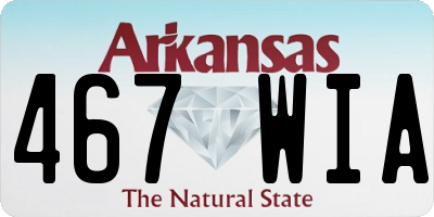 AR license plate 467WIA