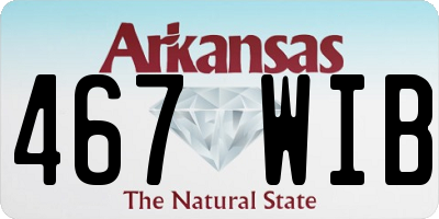 AR license plate 467WIB