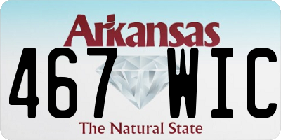 AR license plate 467WIC