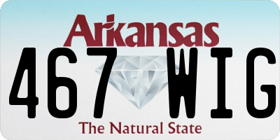 AR license plate 467WIG