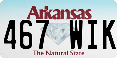 AR license plate 467WIK
