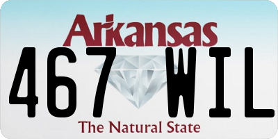 AR license plate 467WIL