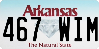AR license plate 467WIM