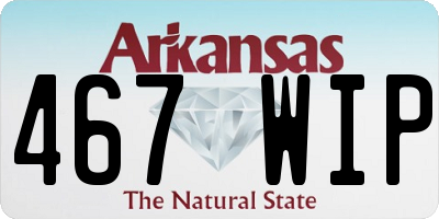 AR license plate 467WIP