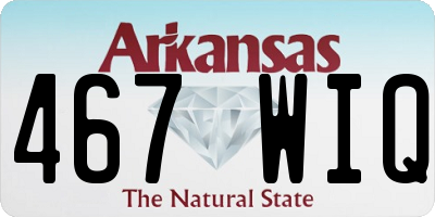 AR license plate 467WIQ