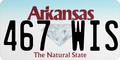 AR license plate 467WIS