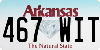 AR license plate 467WIT