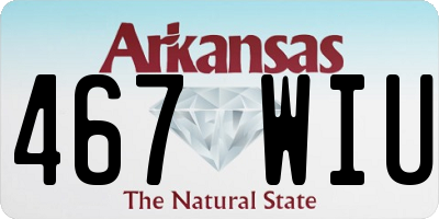 AR license plate 467WIU
