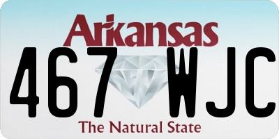 AR license plate 467WJC