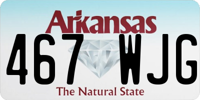 AR license plate 467WJG