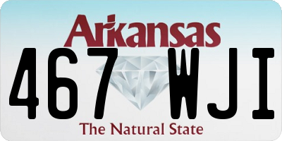 AR license plate 467WJI