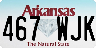 AR license plate 467WJK