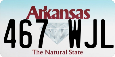 AR license plate 467WJL