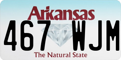 AR license plate 467WJM