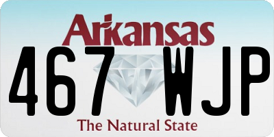 AR license plate 467WJP