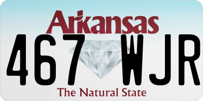 AR license plate 467WJR