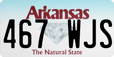 AR license plate 467WJS
