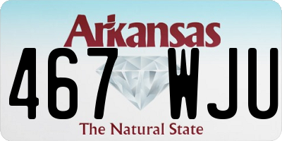 AR license plate 467WJU