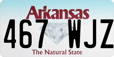 AR license plate 467WJZ