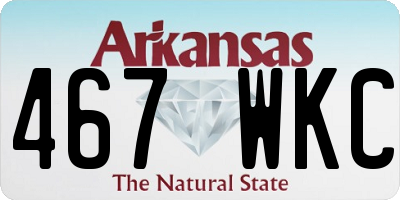 AR license plate 467WKC