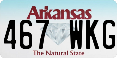 AR license plate 467WKG