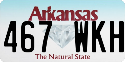 AR license plate 467WKH