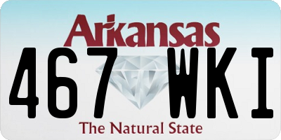 AR license plate 467WKI