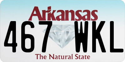 AR license plate 467WKL