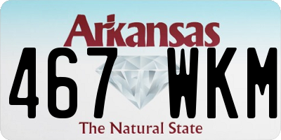 AR license plate 467WKM