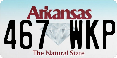 AR license plate 467WKP