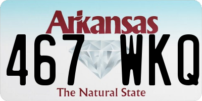 AR license plate 467WKQ