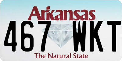 AR license plate 467WKT