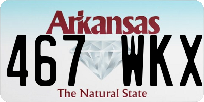 AR license plate 467WKX