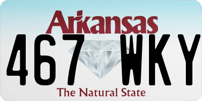 AR license plate 467WKY