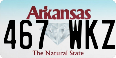 AR license plate 467WKZ
