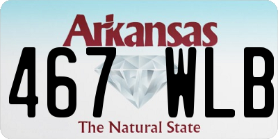 AR license plate 467WLB