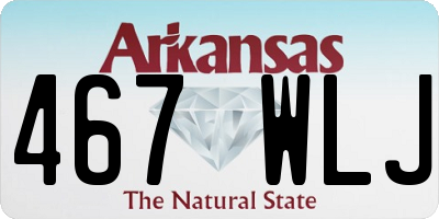 AR license plate 467WLJ