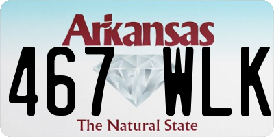 AR license plate 467WLK