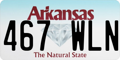 AR license plate 467WLN