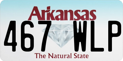 AR license plate 467WLP