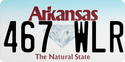 AR license plate 467WLR