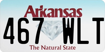 AR license plate 467WLT