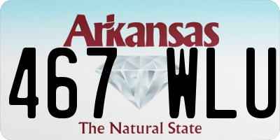 AR license plate 467WLU