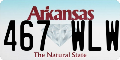 AR license plate 467WLW