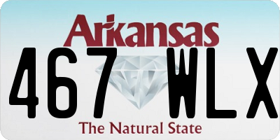 AR license plate 467WLX