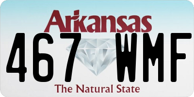 AR license plate 467WMF