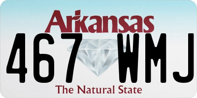 AR license plate 467WMJ