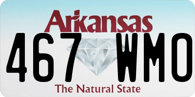 AR license plate 467WMO