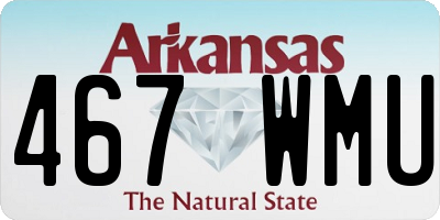 AR license plate 467WMU