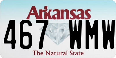 AR license plate 467WMW